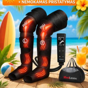 MEDLENEX FL-02 PRO - Limfodrenažinis kojų masažuoklis