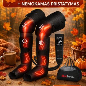 MEDLENEX FL-02 PRO - Limfodrenažinis kojų masažuoklis
